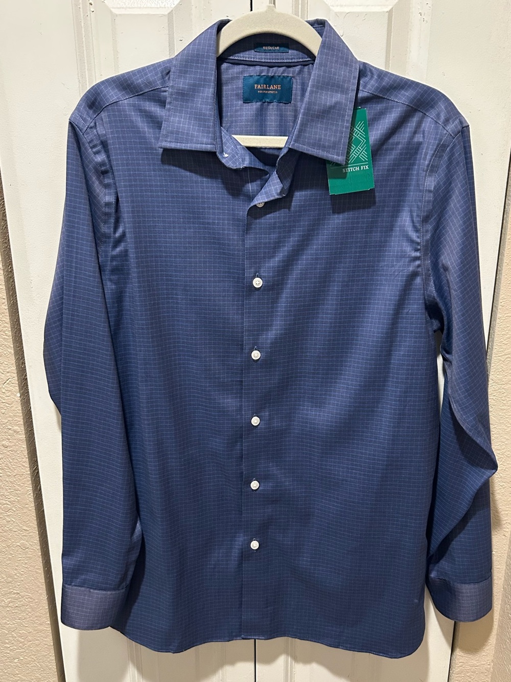 NWT Fairlane 24/7 Shirt Navy Men’s Regular Fit , Medium